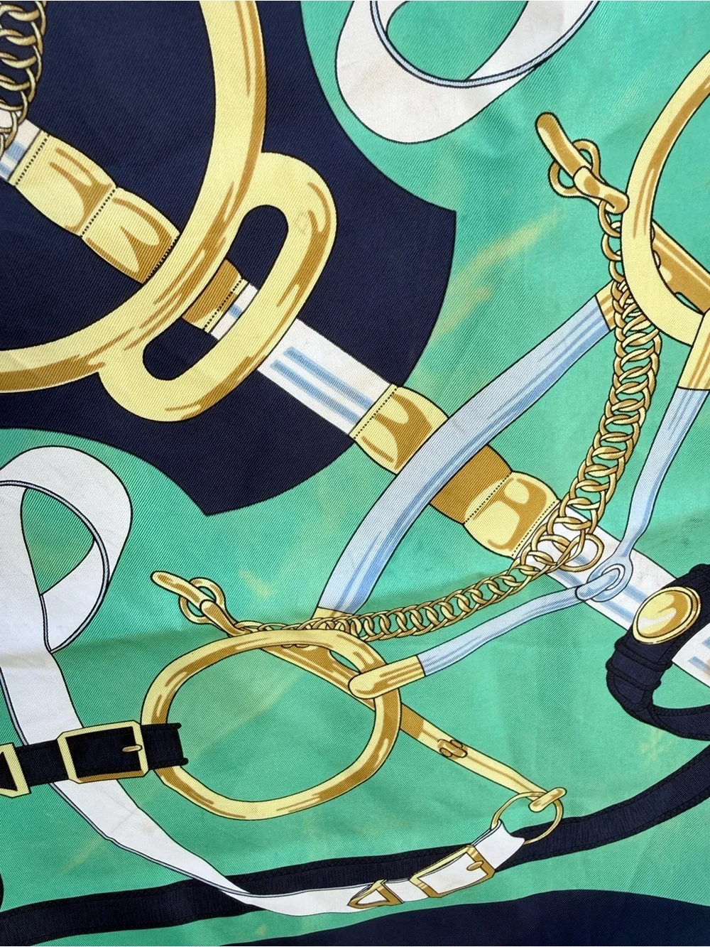 Hermes Eperon D’Or Silk Scarf - Flawed